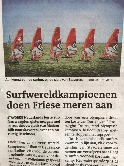 Surfwereldkampioenen doen Friese meren aan