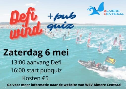 De Defi wind poster voor 2023. Met alle informatie die je ook in de omschrijving vindt.