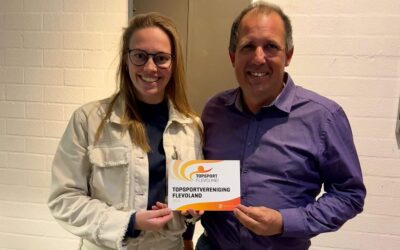 Erkenning als Topsportvereniging van Provincie Flevoland